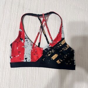 Under Armour Red and Black Sports Bra